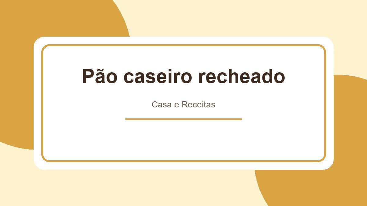 Receita de Pão Caseiro Enrolado com recheio de queijo e presunto